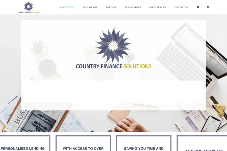 Country Finance Solutions - New/Updated Website